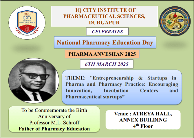 A Report on National Pharmacy Education Day  at  IQ CITY INSTITUTE OF PHARMACEUTICAL SCIENCES